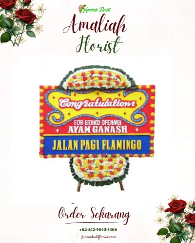 Bunga Papan Congratulation di Gunung Salak